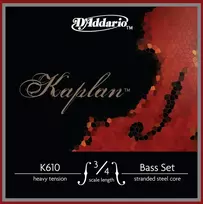 D'addario Kaplan 3/4 dydžio stiprios įtampos stygų komplektas bosinei gitarai
