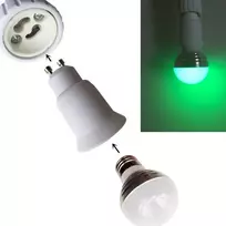 Adapteris Gu10 į E27 lemputėms, 4 vnt.