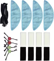 Cecotec atsarginės dalys Conga Eternal Pet Max ir X-treme robotams-siurbliams, 4 šoniniai šepečiai + 4 filtrai + 4 šluostės + 1 volelinis šepetys