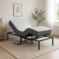 Elektrinis reguliuojamas lovos rėmas Juoda 200 x 80 x 33,5 cm