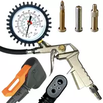 Fantic26 kompresoriaus pripūtimo pistoletas su manometru dviračių padangoms, modelis 95