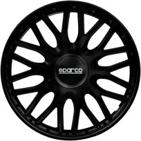 Sparco ratų gaubtų rinkinys Roma 33 cm, juodas, universalus SPC1396BK