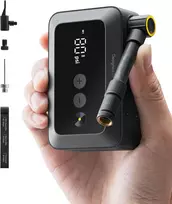 HOTO elektrinė dviračių padangų pompa 150 PSI, USB-C, QWCQA002-Juodas