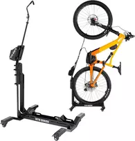 RTR BIKES mobilus dviračių stovas su ratukais ir e. dviračio įkroviklio laikikliu Brutus Up Pro