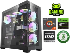 Stacionarus kompiuteris Stacionarus žaidimų kompiuteris Varlė Gaming PC | AMD Ryzen 7 7800x3d + RTX 5070 Ti 16GB | 32GB DDR5 | 1TB NVMe SSD
