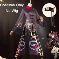 Hutao Cosplay kostiumo uniforma perukas Cosplay anime žaidimas Hu Tao kinų stiliaus Helovino kostiumai M gray