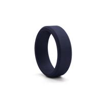 8MM Kampuotas Silikoninis Sportinis Žiedas Vyrams - Europos ir Amerikos Stiliaus Size 10 black
