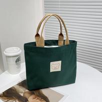 Small Canvas Tote Bag for Women Multi-functional Storage Handbag Versatile Crossbody Shoulder Purse one size žalia