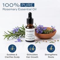 Earth Sculpt Artisan Rosemary Essential Oil | 100% Pure Therapeutic Grade Steam Distilled | For Hair Regrowth, Hair Fall Control, Anti Dandruff & brown