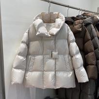 Winter 90% White Duck Down Jacket Women Fashion Female Thick Warm Fluffy Parkas Loose Puffer Coat Outwear M gray
