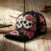 New Halloween Embroidery CapD Halloween D Printed Hat Men's and Women's Baseball Caps adjustable (55-60) white