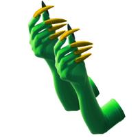Pankiški ilga nagų pirštinės, tamsios serijos, cosplay pirštinės, elastingos ir kvėpuojančios, Helovino vakarėliams, kostiumų aksesuarai 34 green