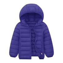 Autumn Winter Kids Boy Lightweight Down Jacket Coats Children Girl Warm Hooded Outerwear Teen Casual Clothes 110