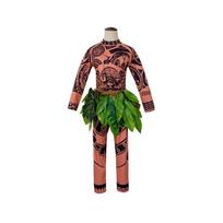 Jujiyuan Cosplay Moana Maui Helovino Suaugusiųjų Cosplay Anime Kostiumų Rinkinys Complete Set of Children's Clothing XXL brown