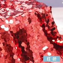 18mm Šifruotas blizgučių audinys Raudonos žuvies žvynų blizgučių dekoratyvinis audinys Banketo dekoravimo fonas Stalo dangalas Sceniniai kostiumai 130x50cm pink