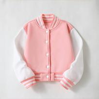 Girls and Boys Casual Cardigan Jackets for Spring and Autumn, Children's Fashionable Sports Baseball Shirts 9-10Y