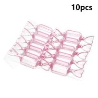 10 vnt./rinkinys Mini plastikinė skaidri saldainių dėžutė Miela saldainio formos laikymo talpa vestuvėms, kūdikio krikštynų vakarėliui, vakarėlio dekoravimui white