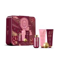 Grace Cole Velvet Plum & Soft Suede Body Care Gift Box - Dárková sada péče o tělo v plechové dóze ( 4 ks )