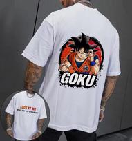 Dragon Ball Z Vyriški medvilniniai marškinėliai Goku Frieza Japonijos Anime Vasaros Harajuku Mada Trumpomis Rankovėmis M gray