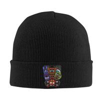 FNAF At Freddys Knit Hat Beanie Winter Hats Warm Unisex  Fashion Cap for Unisex Women Gift, One Size black