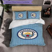 Manchester City Themed Bedding 3Pcs Duvet Cover Set Decorative Bed Linen For Teen Room Home Decoration 140cm*200cm