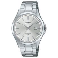 CASIO G SHOCK Kvarcinis Mechanizmas Nerūdijančio Plieno Apyrankė Laikrodis Vyriški Laikrodžiai Sidabrinis Ciferblatas MTS-115D-7AV Silver Dial white