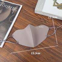 Winter Windproof Cold-proof 3D Thin Fleece Mask Warm Comfort Breathable Solid Color Outdoors Face Masks for Men 2025 gray