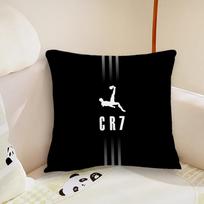 Vikama Cristiano Ronaldo futbolo pagalvės užvalkalas 45x45cm, futbolo žvaigždė svetainės ir miegamojo dekoravimui Short plush 30*30(CM)-1Pcs
