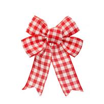 Kalėdinė dekoracija, "Kalėdiniai kaspinėliai" Christmas Touch SYHDJC-3224248, 24 cm, balta sp./raudona sp.