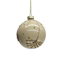 Eglutės žaisliukas Christmas Touch BG340372, kreminė sp., 8 cm, stiklas
