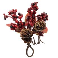 Dirbtinė šakelė Christmas Touch, raudona sp., 12 cm