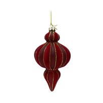 Eglutės žaisliukas Christmas Touch EB440039, aukso sp./raudona sp., 15.5 cm, stiklas