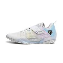 Li Ning Cushioning Abrasion Resistant Low top Carbon Plate Basketball Shoes Men's White Purple Blue ABAU031-17 45 white