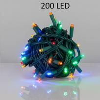 Kalėdinė girlianda su 200 LED šviesos diodų, lempučių, 15m, įvairiaspalvė, miksas
