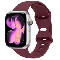 Silicone Strap For Apple Watch Band 40mm 44mm 46mm 45mm 41mm 49mm 38 42 Correa Bracelet iWatch series 6 ultra 3 2 7 8 9 se 10 11 46 42 44 45 49mm M-L purple