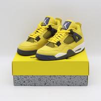 CT8527-700 Nike Air Jordan 4 Retro Lightning Thunder Tour Yellow Grey (Men's) 9.5 yellow