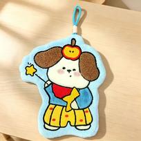 Coral Fleece Animal Hand Towel: High-Absorption, Thickened Hanging Cloth for Kitchen & Bathroom 21.3*27cm