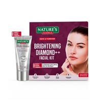 Nature's Essence Brightening Diamond Facial Kit 3 Use, White, 75 gm, Diamond, 5 count beige