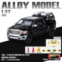 1:32 Dodge Ram 1500 TRX Mammoth Modified Off Road Pickup Truck Alloy Model Metal Diecast Car Model Desktop Display Decorations gray