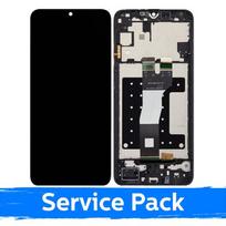 Ekranas skirtas Samsung A057 A05s juodas su rėmeliu (Service Pack) +INCLUDING BATTERY