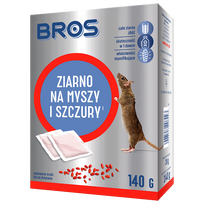 BROS – pelėms ir žiurkėms skirtas grūdas, 140 g