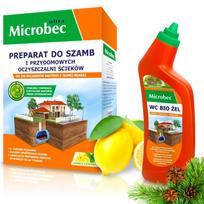 BROS MICROBEC 1,2 kg ULTRA CYTRYNA + BROS Microbec WC Bio gelis 750 ml