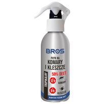 BROS Skystis nuo uodų ir erkių, 50 % DEET, 130 ml