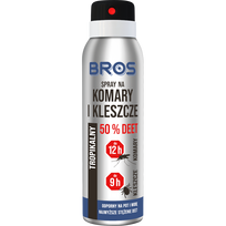 BROS purškiklis nuo uodų ir erkių, 50 % DEET, 90 ml