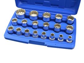 Universalių galvučių rinkinys Gear Lock 1/2", 8–32 mm, 19 dalių GEKO G13546