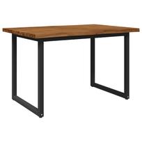 vidaXL Gyvas kraštas valgomojo stalas 120 x 80 x 75 cm
