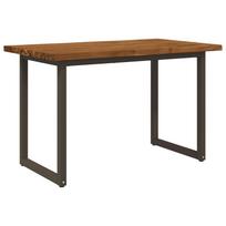 vidaXL Gyvas kraštas valgomojo stalas 120 x 70 x 75 cm