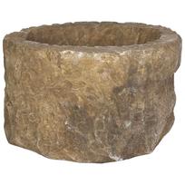 vidaXL Sodo vazonas Sendinto akmens Ø 35 x 20 cm Kalkakmenis
