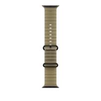 Apple Ocean Band dirželis išmaniesiems laikrodžiams 49 mm, pusiau skaidrios jūržolių žalios spalvos, juodo titano apdaila, MKAV4ZM/A