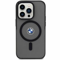 BMW BMHMP14MDSLK Signature MagSafe kietas dėklas telefonui Apple iPhone 14 Plus / 15 Plus, juodas